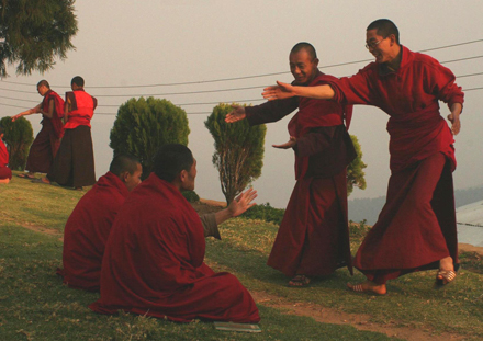 Monks debating 